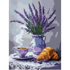 Набір для розпису по номерах "Лавандовий натюрморт" 30x40см KHO3324