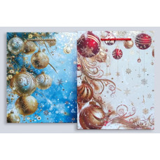 Пакет 30x41x12 см паперовий Зимові прикраси, 12 шт в пак. 282288