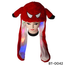 Шапка "Людина павук" червона з вухами що світяться (уп.10)