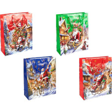 Пакет подарунковий "Новий Рік" 18х21,5х8см 2567-1 (123396)