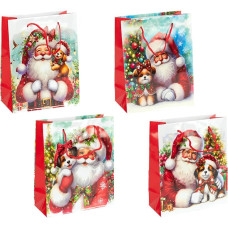 Пакет подарунковий "Новий Рік" 26х32х10 см 153-2 (123410)