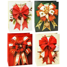 Подарунковий новорічний пакет L (31x42x12 см) 4149L