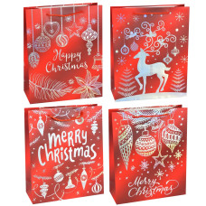 Подарунковий новорічний пакет M (25x32x11 см) 564M
