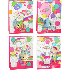 Подарунковий новорічний пакет L (31x42x12 см) 7060L