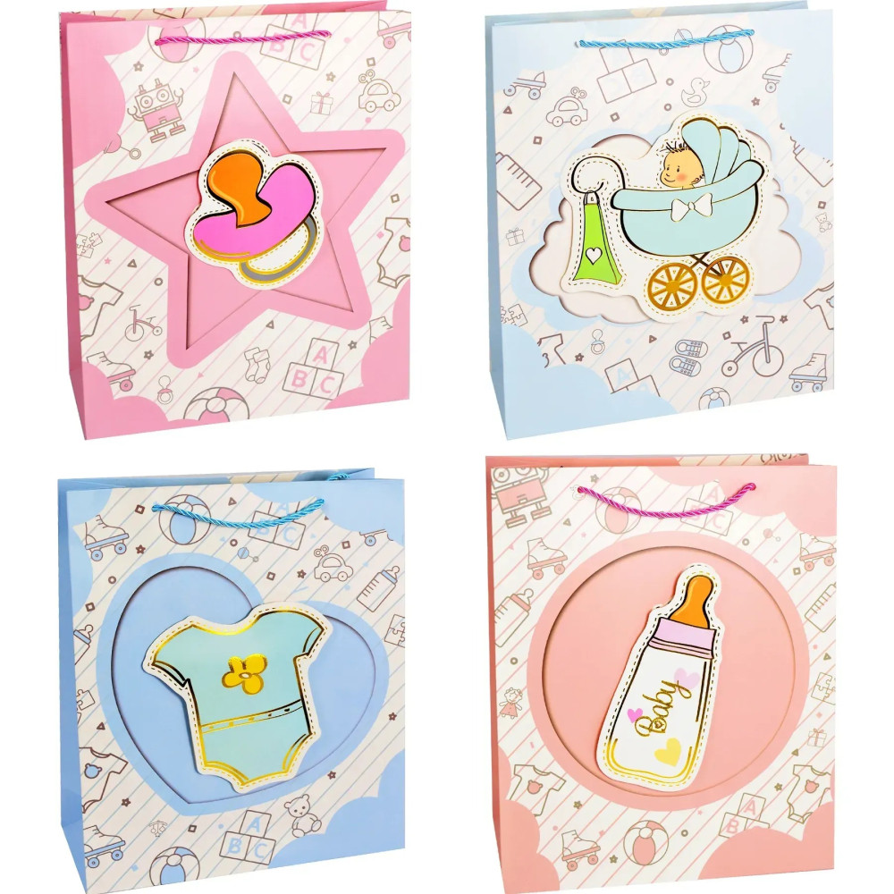 Подарунковий паперовий пакет M (25x32x11 см) 2161M