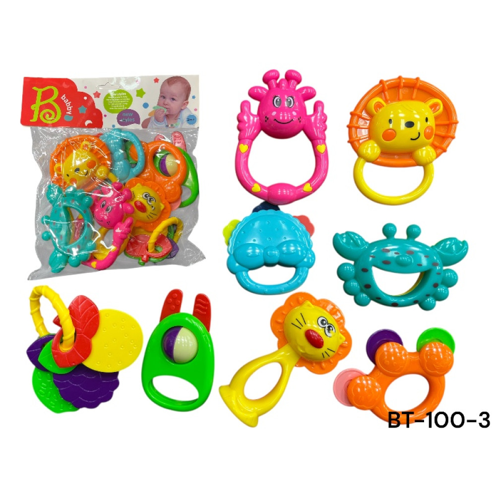 Брязкальце в наборі в кульку, BT-100-3