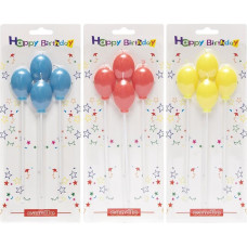 Набір свічок для торта "Повітряна кулька" 4 шт TL-1044 (111573)