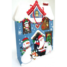 Пакет паперовий, КАЗКОВА ФОРМА., 33x45,7x10 см , 190 г/м2 білий картон, GB-21406