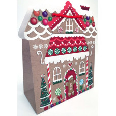 Пакет паперовий, КАЗКОВА ФОРМА., 26x32x12 см, 190 г/м2 білий картон, GB-21401