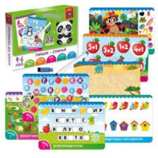 Гра розвиваюча Vladi Toys картки пиши-стирай "Панда" VT5010-42