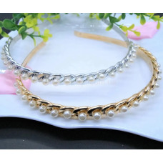 Обруч метал ланцюг перли (12) 6-9-18