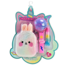 Косметика арт. T086 (24шт/4)  блиск для губ, стильна іграшка-брелок-гаманець слюда 20*2*15 см