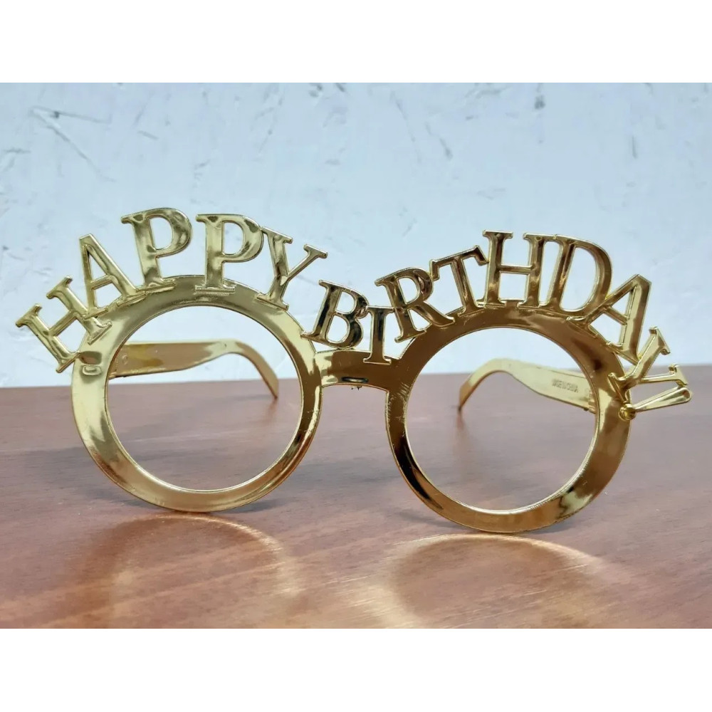 Окуляри Happy birthday золото 15813