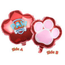 Фольгована кулька (фігура) Лапа червона, щенячий патруль 13869