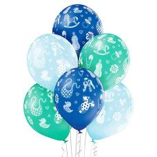 Латексні кульки Belbal На виписку хлопчику Baby Boy 30 см 12" (25 шт) 12871