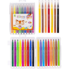 Фломастер - пензлик 18 кольорів 1221-18 в пластиковому боксі (106921)