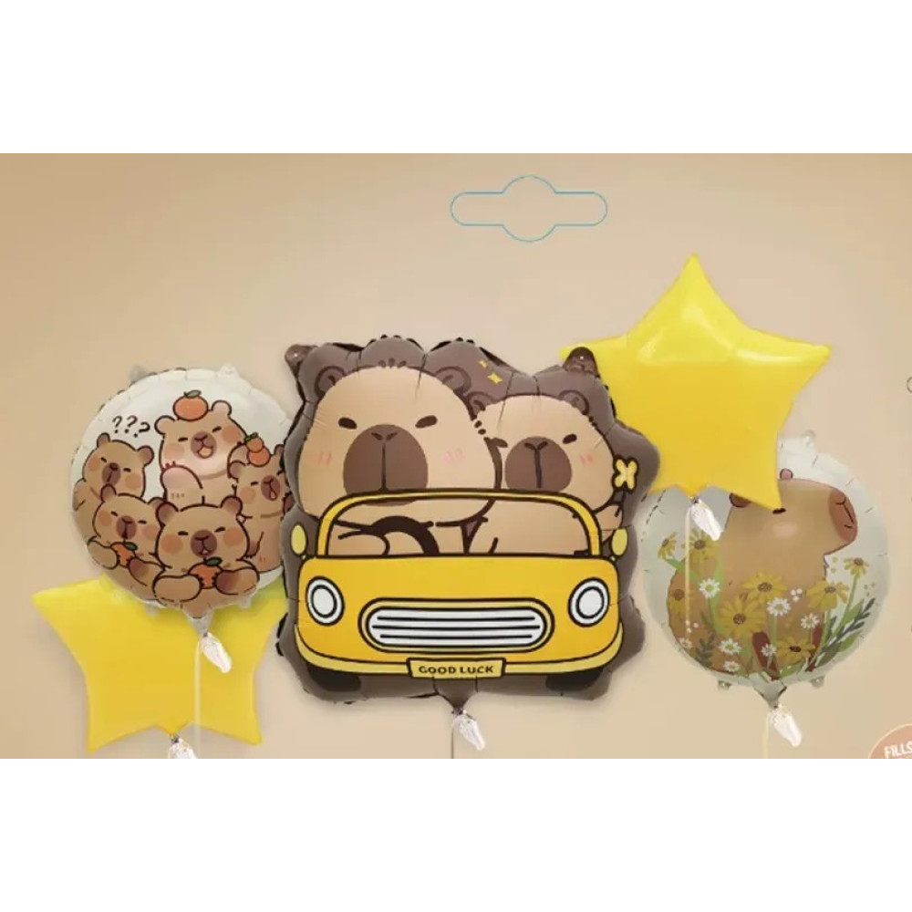 Набір фольгованих Куль Капібара на авто 16007