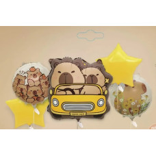 Набір фольгованих Куль Капібара на авто 16007