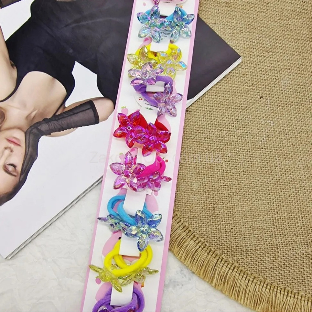 Гумка для волосся квіточка 3 см СА10-160