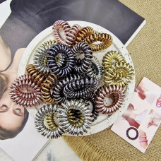 Гумка для волосся силіконова пружинка мал 3 см (30) Л-5014