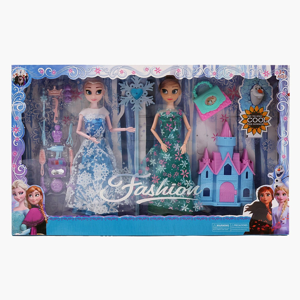 Набір ляльок 1935 B (32) 2 ляльки, висота: 28 см, шарнірні суглоби, аксесуари, в коробці