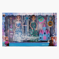 Набір ляльок 1935 B (32) 2 ляльки, висота: 28 см, шарнірні суглоби, аксесуари, в коробці