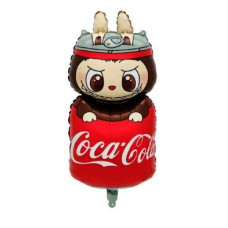 Фольгована кулька Labubu Лабубу Coca-Cola 80x38см