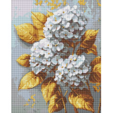 Набір з алмазною мозаїкою "Золота гортензія" 40х50см AMO8253