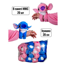 М'ЯКА ІГРАШКА СТІЧ НА РУКУ В ПАКЕТІ 20 ШТ MIX