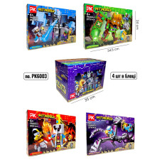 КОНСТРУКТОР MINECRAFT PK6003 (4 шт в блоці) (274 ДЕТ)