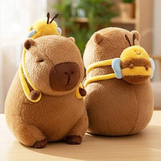 М'яка іграшка  Капібара  з рюкзаком бджілка  45 см