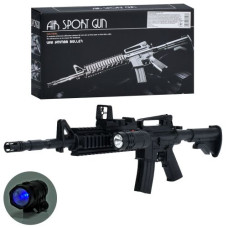 Автомат 223-A8 (30шт) 62см, пластикові кулі, світло, бат(табл), в кор-ці, 28-15-6см