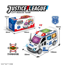 Машинка Поліція арт. 89-602A (90шт/2) батар. звук,світло, короб. 14*6*7,2см