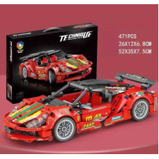 Конструктор "Машина", 471 деталь, інерція, гумові колеса (48001)