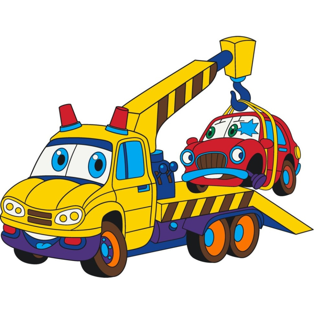 Дитяча розмальовка "Евакуатор" 25x30 см 15067-AC