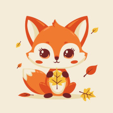 Набір для розпису "Маленька Руді" 30x30 см 15610-AC