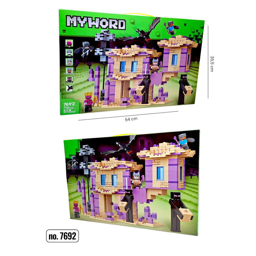 КОНСТРУКТОР MINECRAFT 7692 (776 ДЕТАЛІ)