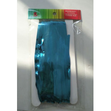 Завіса святкова фольга 1,0х2,0 м PCUR-GM блакитний металік