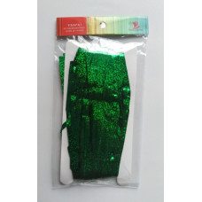 Завіса святкова голограма 1,0х2,0 м PCUR-HOLO-11 зелений