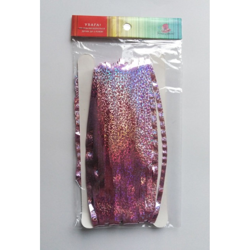 Завіса святкова голограма 1,0х2,0 м PCUR-HOLO-07 рожевий