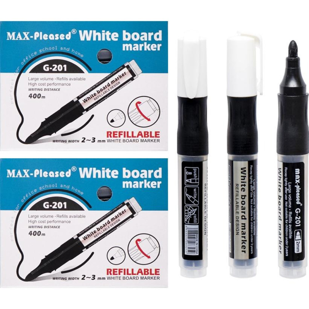 Маркер (для дошки) наливний чорний G-201 (89455)