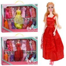 Лялька з вбранням 556-3A (24шт) 29см, шарнірні руки, плаття, 2 види, в кор-ці, 42-32-6см