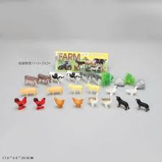 Тварини арт. 794 (216шт/2) свійськи, 20 шт. пакет 17*3*20см