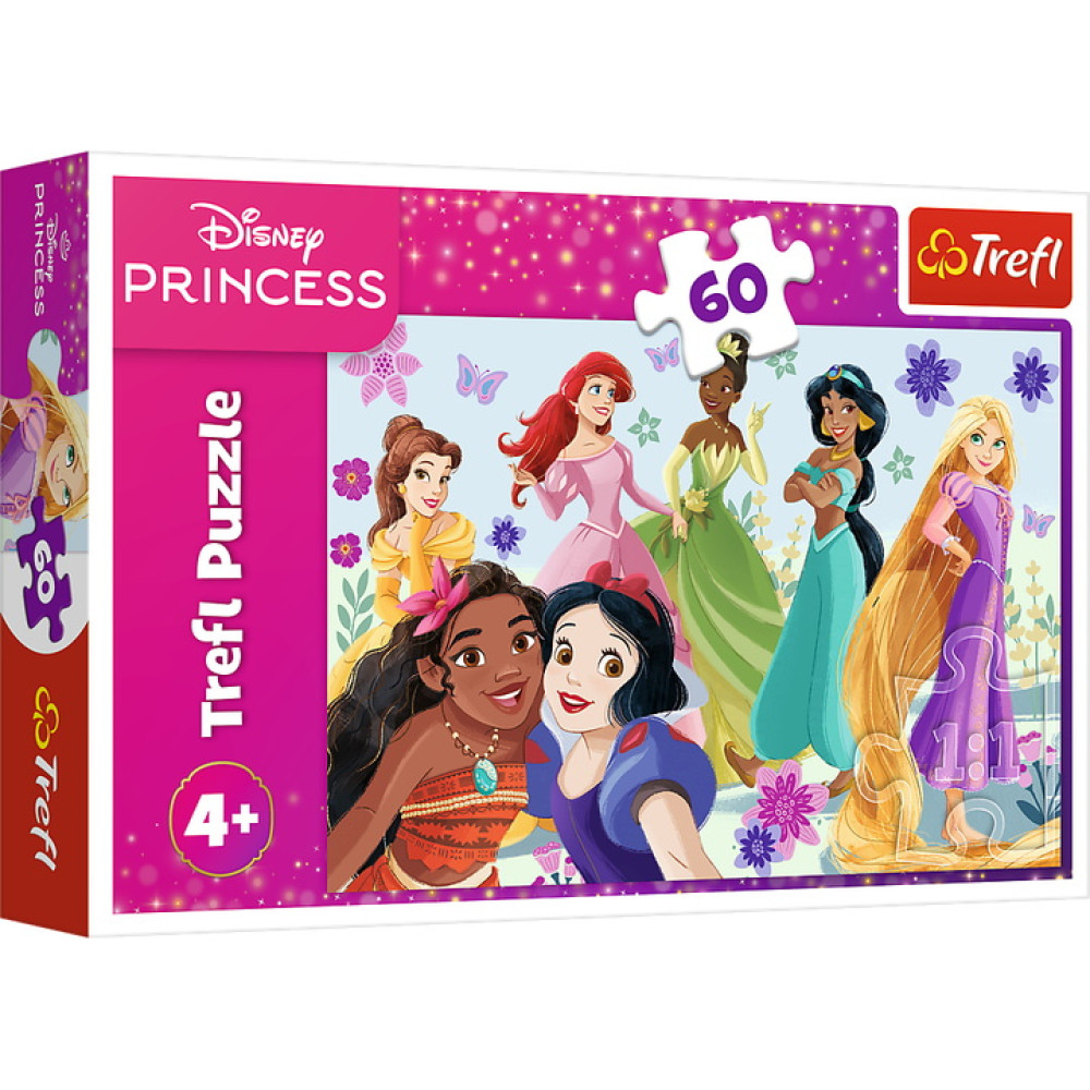 Пазли "60" Disney Princess Принцеси в дії Trefl 17409