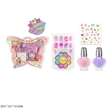 Набір для манікюру арт. ZR-43B (144шт/2)  нігті, лак для нігтів, наліпки, у слюді 29,5*3,5*22,5 см