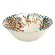 Тарілка глибока керамічна 7-ка з візерунком D 17,5x7,5 см 500мл 6895-43 (123557)