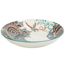 Тарілка керамічна 8-ка з візерунком D 20,5x5,5 см 500мл 6895-142 (123559)