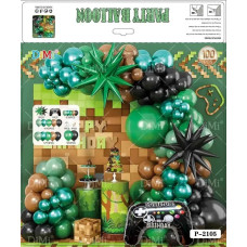 Набір для фотозони Фольгованих та латексних Куль Майнкрафт 2105 (15517)