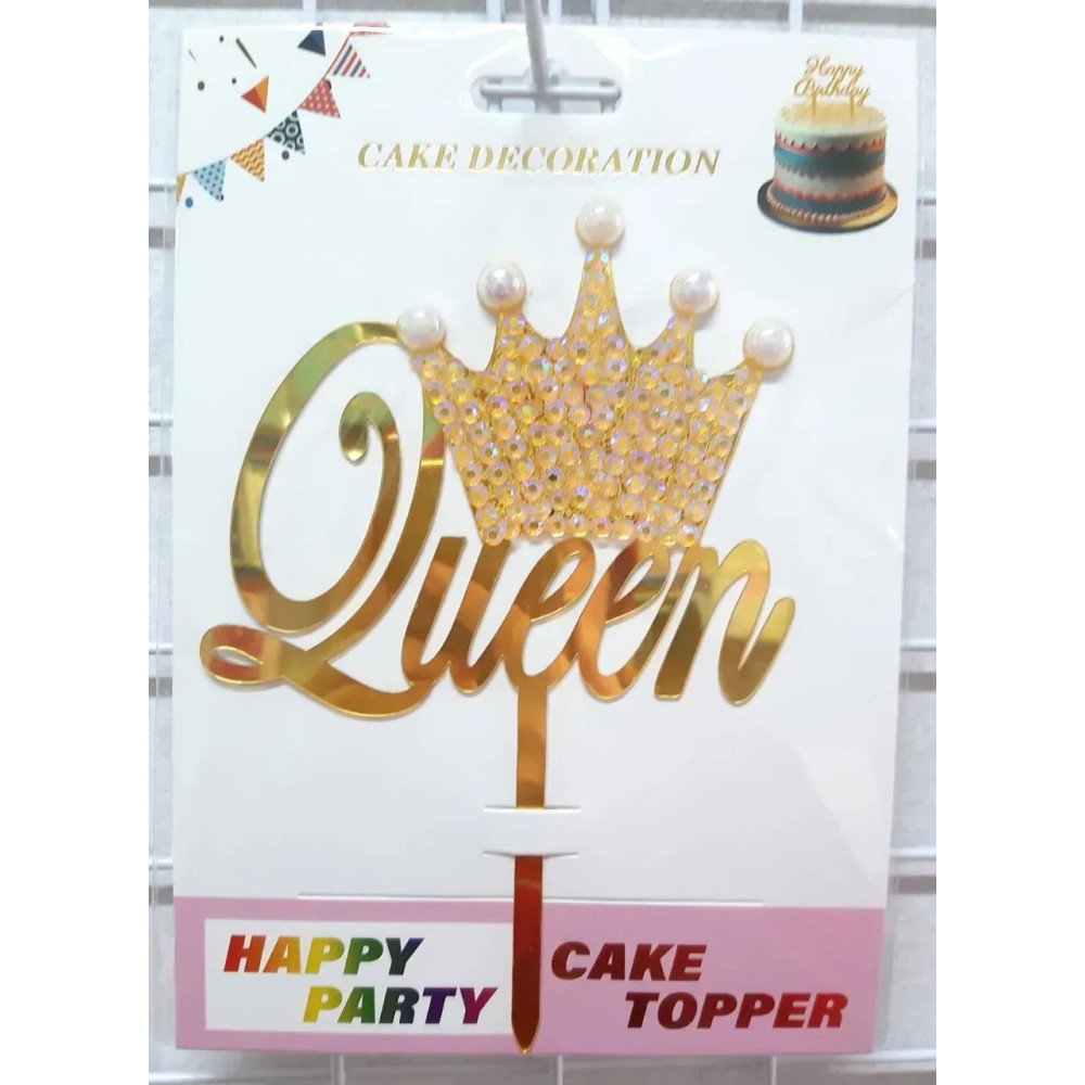 Топпер для торта Queen корона 15082