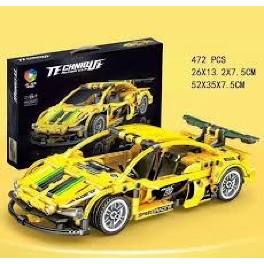 Конструктор JIQILE 48007 "Спортивний автомобіль 26 см Спорткар" 472 деталі